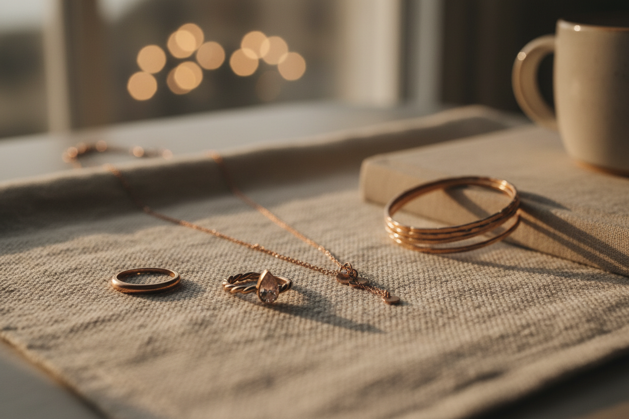 Smooth cozy aesthetic jewelry image